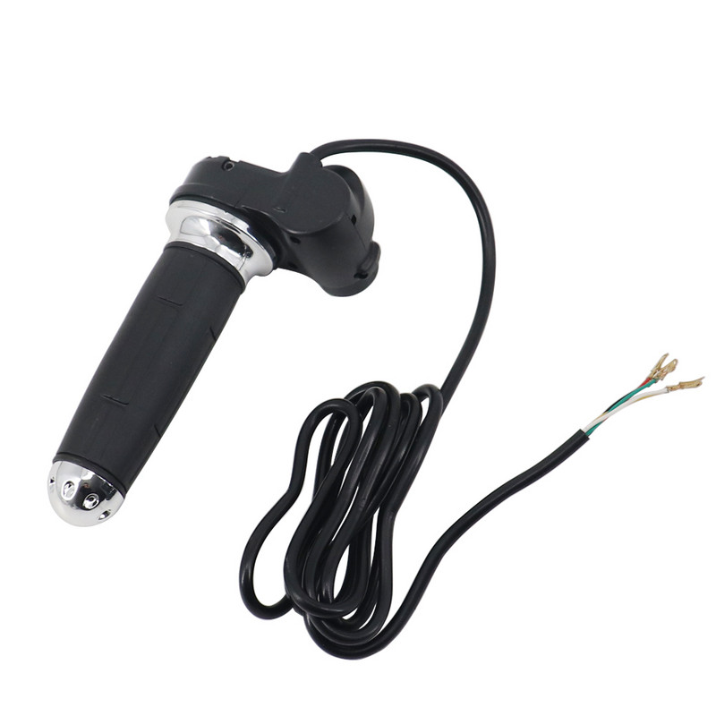 Мотоциклет 25 мм ръкохватки за дръжки Електронни ръкохватки за дросела с ключ за заключване Черен за електрически скутер Harley Citycoco