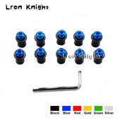 SUZUKI Hayabusa GSX1300R GSR400 GSR600 GSR750 GSXR 600 750 SV650 motorkerékpár szélvédő csavarokhoz csavaros anya rögzítő készlet M5 10 DB típushoz