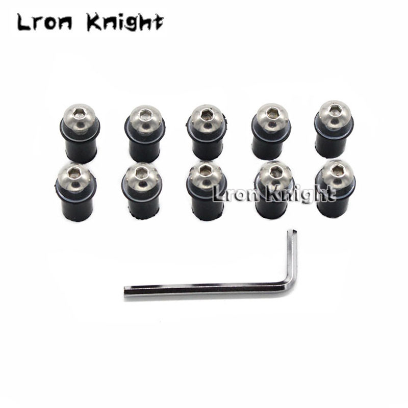 SUZUKI Hayabusa GSX1300R GSR400 GSR600 GSR750 GSXR 600 750 SV650 motorkerékpár szélvédő csavarokhoz csavaros anya rögzítő készlet M5 10 DB típushoz