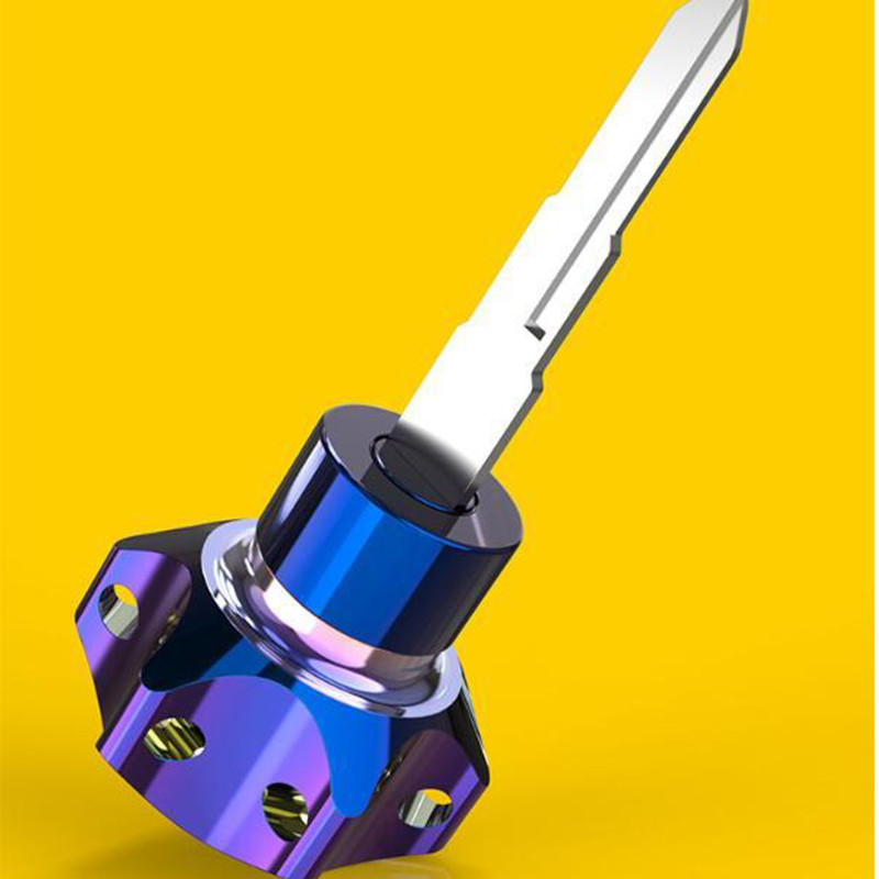 Universaalne CNC-võtmeotsik kuuskant võtmeotsik Vargusvastane mootorratta võtmekaas neljalukuga võtmepea alumiiniumist auto veoauto võtmepea kaunistus