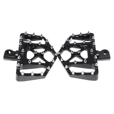 Motorkerékpár széles lábtartók Lábtartók Pedálok Padlódeszkák Fekete/króm Harley Sportster XL-hez Softail Dyna Touring Bobber Chopper