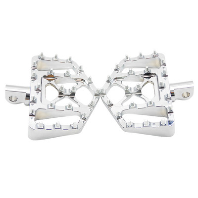 Motorkerékpár széles lábtartók Lábtartók Pedálok Padlódeszkák Fekete/króm Harley Sportster XL-hez Softail Dyna Touring Bobber Chopper