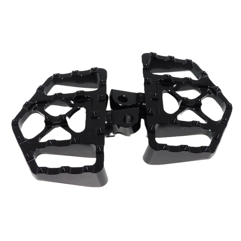 Motorkerékpár széles lábtartók Lábtartók Pedálok Padlódeszkák Fekete/króm Harley Sportster XL-hez Softail Dyna Touring Bobber Chopper