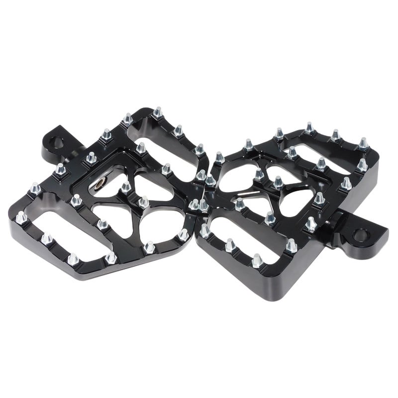 Motorkerékpár széles lábtartók Lábtartók Pedálok Padlódeszkák Fekete/króm Harley Sportster XL-hez Softail Dyna Touring Bobber Chopper