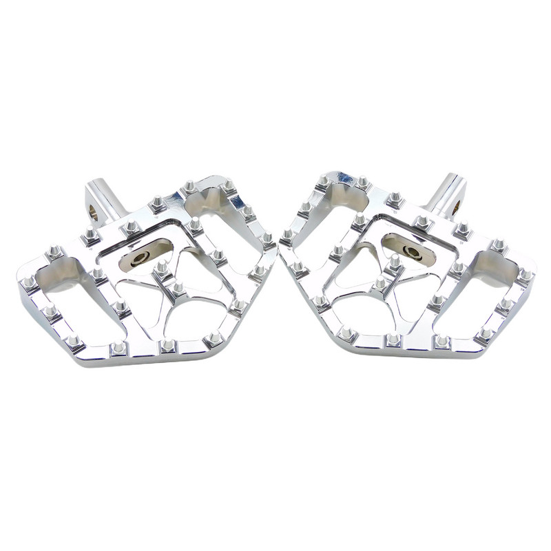 Motorkerékpár széles lábtartók Lábtartók Pedálok Padlódeszkák Fekete/króm Harley Sportster XL-hez Softail Dyna Touring Bobber Chopper