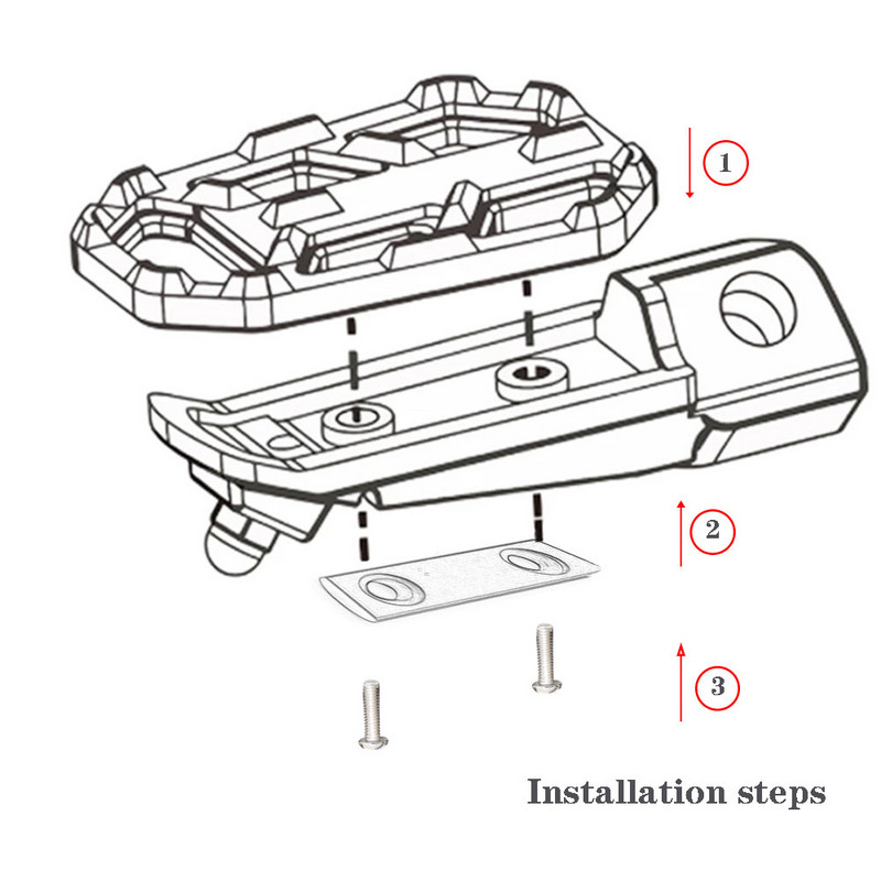 BMW R1200GS R1200 GS 2013-2019 R1250GS F750GS F850GS 2019 S1000XR G310GS CNC motorkerékpárhoz, széles lábpedálok lábtartóhoz