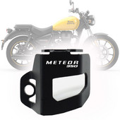 Royal enfield meteor 350 2020 2021 CNC alumínium motorkerékpár-tartozékokhoz Hátsó fékfolyadék tartály védőburkolat védő