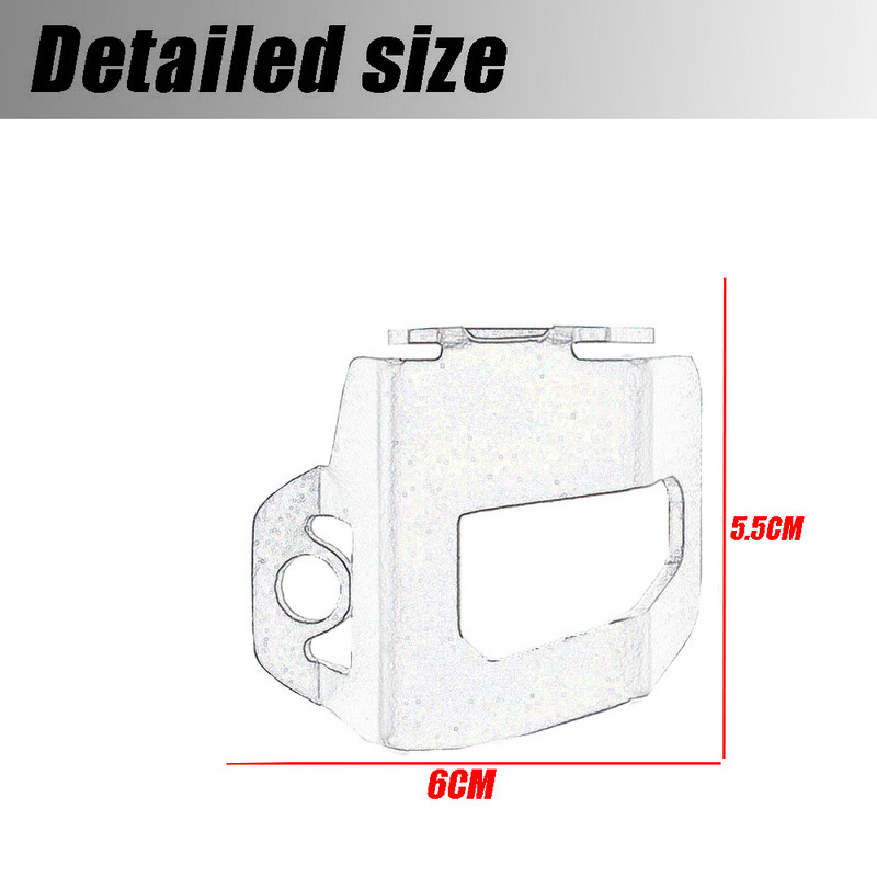 Royal enfield meteor 350 2020 2021 CNC alumínium motorkerékpár-tartozékokhoz Hátsó fékfolyadék tartály védőburkolat védő