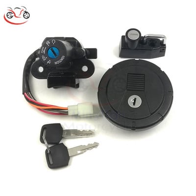 Zámok zapaľovania, olej, palivová nádrž, kryt plynu, zámok spínača, zámok prilby pre Kawasaki KLX250 KL250 KLX125 KLX250S KLX250SF KL KLX 250