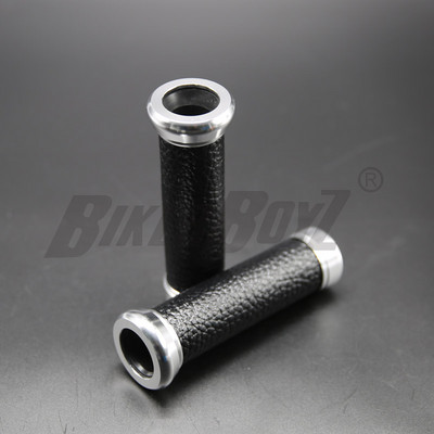 2PC Vintage motocyklové rukoväte Univerzálne hliníkové kožené 22MM riadidlá pre skúter Suzuki Triumph BMW Harley Davidson
