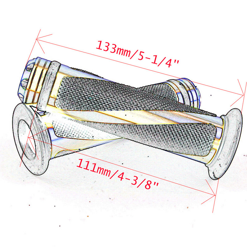 7/8 "22 mm universali motociklo rankenos vairo rankena, skirta Kawasaki Honda Yamaha Suzuki Benelli Ducati