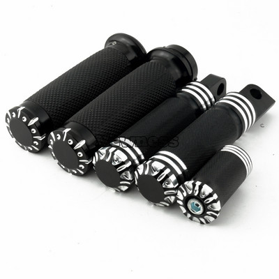 Riadidlá motocykla 1" Rukoväte, stupačky, radiace páky, klince pre Harley Sportster 883 Touring Dyna Softail Breakout Chopper