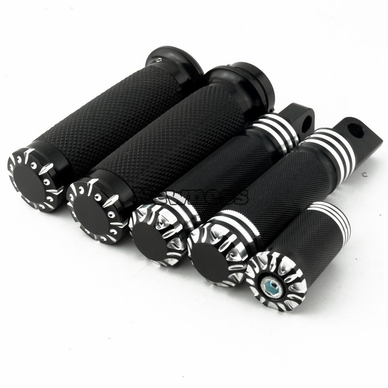 Riadidlá motocykla 1" Rukoväte, stupačky, radiace páky, klince pre Harley Sportster 883 Touring Dyna Softail Breakout Chopper