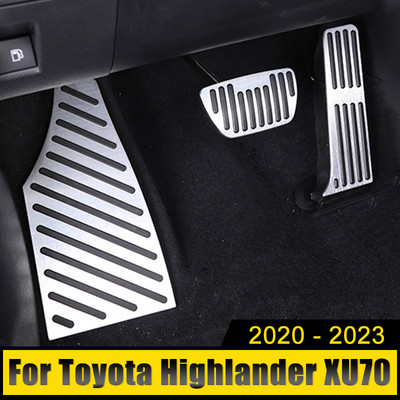 Toyota Highlander XU70 2020-2022 2023 hübriid-alumiinium auto gaasipedaali gaasipedaali piduripedaalide mittepuuriva katte jalatoe padi jaoks