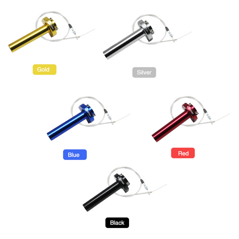 ZS Racing ZSDTRP 7/8" Mânere de răsucire a accelerației pentru motociclete 22 mm Mâner CNC din aluminiu cu accelerator de cablu Moped scooter