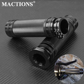 Mânere CNC 1"25mm pentru motocicletă Ghidon negru din aluminiu pentru Harley Touring Road King Softail Dyna Fatboy Sportster XL 883 1200