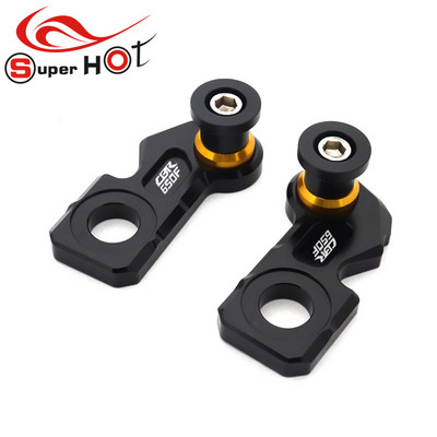 Honda CB650R CBR650R CB650F CBR650F CB CBR 650R 650F típushoz Tartozékok Láncbeállító blokk Keret lengőkar Orsók csúszkák