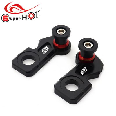 Honda CB650R CBR650R CB650F CBR650F CB CBR 650R 650F típushoz Tartozékok Láncbeállító blokk Keret lengőkar Orsók csúszkák