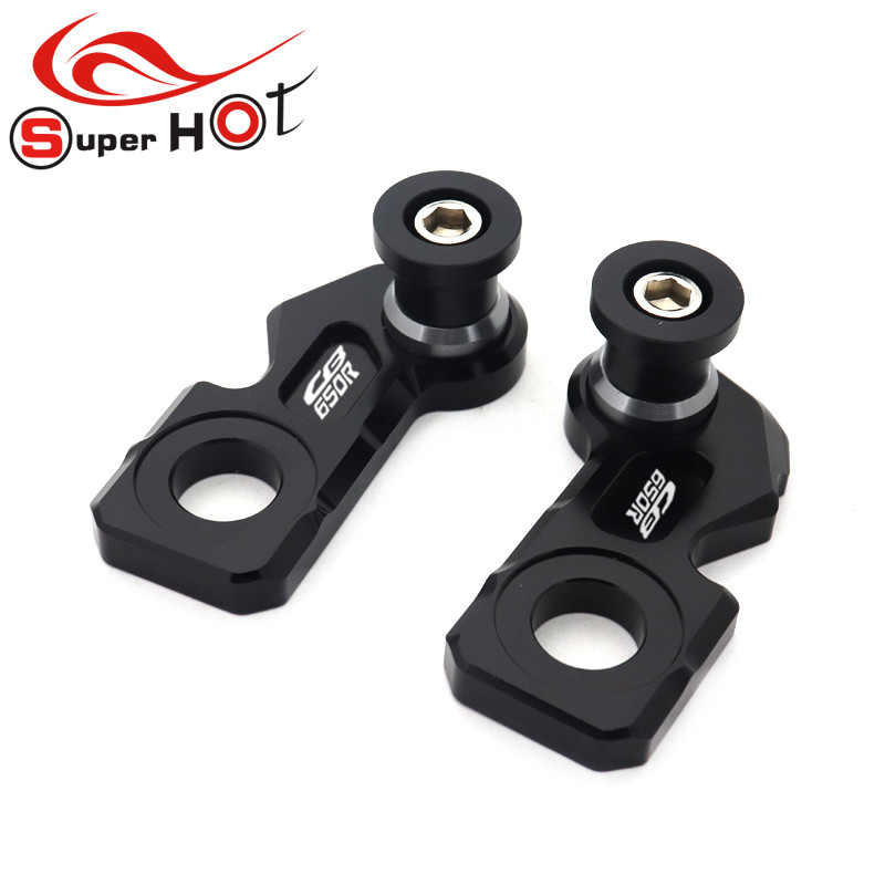 Honda CB650R CBR650R CB650F CBR650F CB CBR 650R 650F típushoz Tartozékok Láncbeállító blokk Keret lengőkar Orsók csúszkák