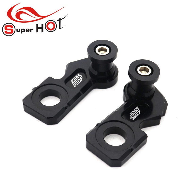 Honda CB650R CBR650R CB650F CBR650F CB CBR 650R 650F típushoz Tartozékok Láncbeállító blokk Keret lengőkar Orsók csúszkák