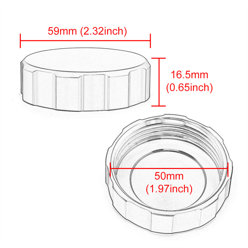 CNC uzáver nádržky brzdovej kvapaliny pre Suzuki GSX-R GSXR 600 750 1000 1300 HAYABUSA B-KING SV650 DL1000 V-STROM 50MM hlavný brzdový valec