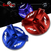 Paredzēts Yamaha R1 YZFR1 YZF R1 M 1998-2020 2004 2005 2006 Motociklu piederumi CNC alumīnija dzinēja eļļas iepildīšanas vāciņa aizbāžņa vāciņš