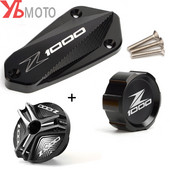 Pre KAWASAKI Z1000 /R 2011-2019 2020 2021 Príslušenstvo pre motocykle Predná zadná brzdová kvapalina Kryt hlavnej nádržky a uzáver plniaceho hrdla oleja