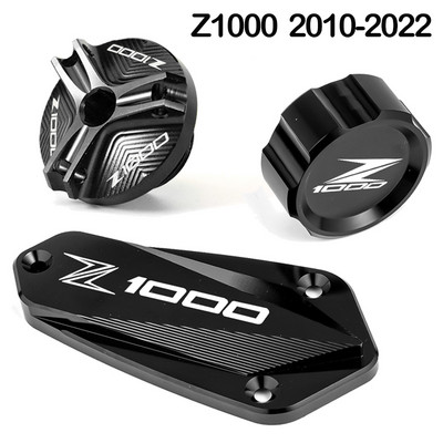 Pre KAWASAKI Z1000 /R 2011-2019 2020 2021 Príslušenstvo pre motocykle Predná zadná brzdová kvapalina Kryt hlavnej nádržky a uzáver plniaceho hrdla oleja