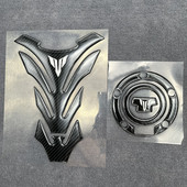 Motocyklová 3D karbónová vláknová nálepka na kryt palivovej nádrže, ochranný kryt palivovej nádrže pre Yamaha MT07 MT09 Tracer MT-07 MT-09