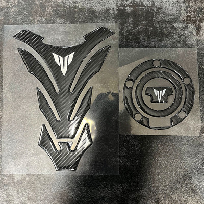 Motocyklová 3D karbónová vláknová nálepka na kryt palivovej nádrže, ochranný kryt palivovej nádrže pre Yamaha MT07 MT09 Tracer MT-07 MT-09