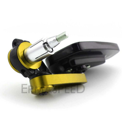 7/8" 22 mm CNC mootorratta tahavaatepeeglid universaalsed sinisest klaasist tõukeratta ots Juhtraua peegel tahavaatepeegli tarvikud