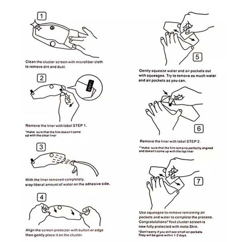 2022 Új, 1 szett fürt karc fürt képernyővédő fólia Yamaha MT-07 FZ-07 2021 készülékhez