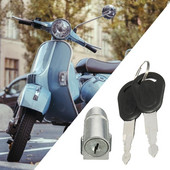 Vodotesný spínač zapaľovania, bezpečnostný balík batérie, zámok + 2 kľúče pre motocykel, elektrický bicykel, skúter, elektrický bicykel, zabezpečenie proti krádeži