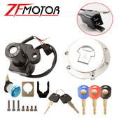 Üzemanyagtartály fedél Lgyújtás indító kapcsoló sisak ülészár készlet Kulcsok hozzáadása Honda CBR250 CBR250RR MC17 MC19 MC22 CBR400RR NC23 NC29