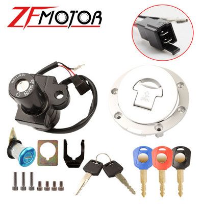 Üzemanyagtartály fedél Lgyújtás indító kapcsoló sisak ülészár készlet Kulcsok hozzáadása Honda CBR250 CBR250RR MC17 MC19 MC22 CBR400RR NC23 NC29