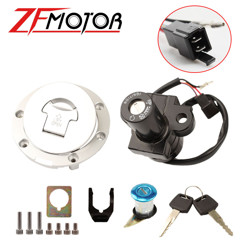 Üzemanyagtartály fedél Lgyújtás indító kapcsoló sisak ülészár készlet Kulcsok hozzáadása Honda CBR250 CBR250RR MC17 MC19 MC22 CBR400RR NC23 NC29