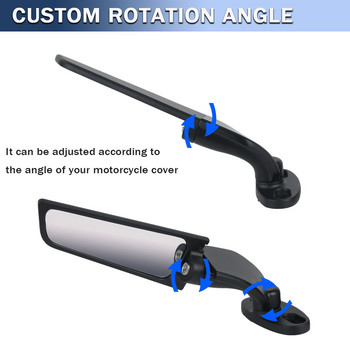 Мотоциклетно огледало, модифицирано вятърно крило, регулируемо въртящо се огледало за обратно виждане Мото аксесоари за YAMAHA YZF R1 R3 R125 R25 R15