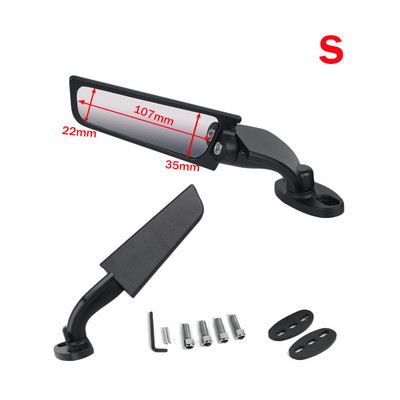 Oglindă pentru motociclete Aripă de vânt modificată Oglindă retrovizoare rotativă reglabilă Accesorii pentru moto pentru YAMAHA YZF R1 R3 R125 R25 R15