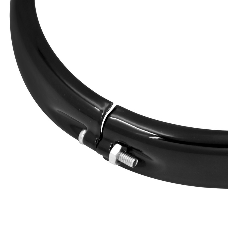 Čierny 5,75-palcový ozdobný krúžok svetlometu pre motocykle Harley Sportster Iron XL 883 1200 Dyna Softail Street Bob FXBB FXST