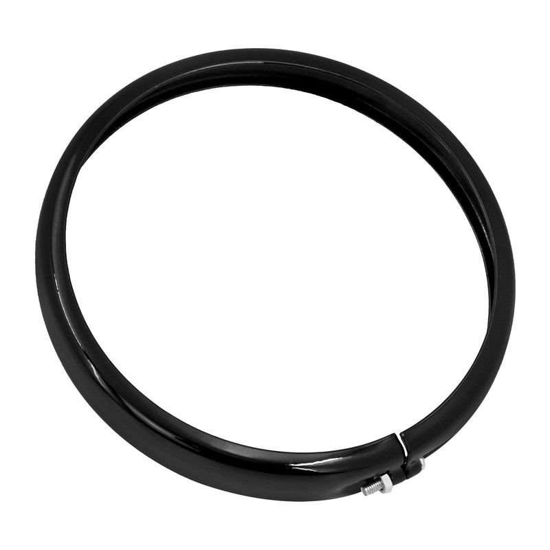 Čierny 5,75-palcový ozdobný krúžok svetlometu pre motocykle Harley Sportster Iron XL 883 1200 Dyna Softail Street Bob FXBB FXST