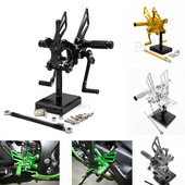 Pre Kawasaki ZX10R ZX 10R 2011-2022 2016 2017 2018 2019 CNC nastaviteľné opierky nôh, stupačky, zadné sety, opierka nôh pre jazdca.