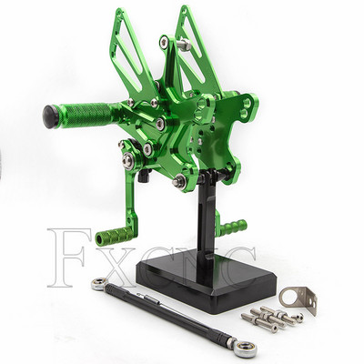 Pre Kawasaki ZX10R ZX 10R 2011-2022 2016 2017 2018 2019 CNC nastaviteľné opierky nôh, stupačky, zadné sety, opierka nôh pre jazdca.