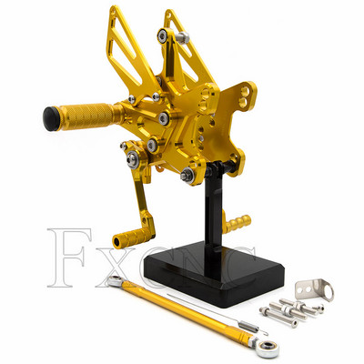 Pre Kawasaki ZX10R ZX 10R 2011-2022 2016 2017 2018 2019 CNC nastaviteľné opierky nôh, stupačky, zadné sety, opierka nôh pre jazdca.