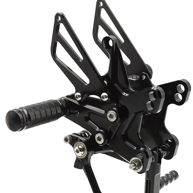Pre Kawasaki ZX10R ZX 10R 2011-2022 2016 2017 2018 2019 CNC nastaviteľné opierky nôh, stupačky, zadné sety, opierka nôh pre jazdca.