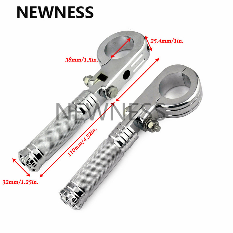 Motociklo universalus 38mm/ 32mm Highway Crash Bar Pėdų kaiščiai Kojų atramos pedalai Kojų atramos Honda Harley KAWASAKI YAMAHA Suzuki