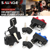 Sisakzárak SUZUKI DRZ 400 SM/S/E 250 125 DR 650 350 250 200 S/SE DRZ400S motorkerékpár-tartozékok Kormánybilincs lopásgátló