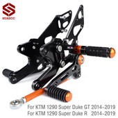 Pre Super Duke 1290 R GT 2014-2019 CNC motocyklové stupačky, zadná sada, zadná sada opierok na nohy