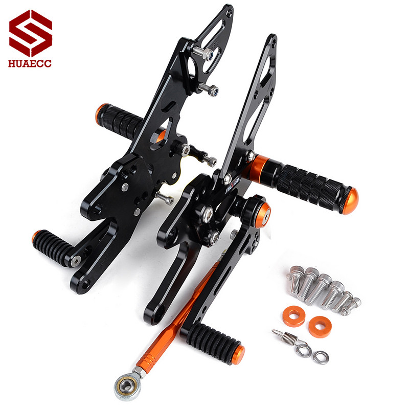 Pre Super Duke 1290 R GT 2014-2019 CNC motocyklové stupačky, zadná sada, zadná sada opierok na nohy