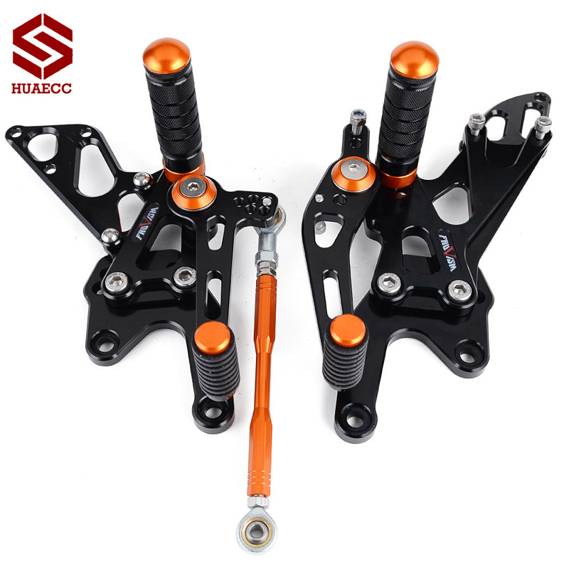 Pre Super Duke 1290 R GT 2014-2019 CNC motocyklové stupačky, zadná sada, zadná sada opierok na nohy