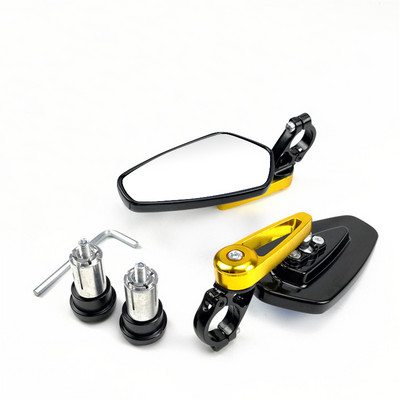Oglinzi retrovizoare universale pentru motociclete 7/8" 22mm Oglinzi retrovizoare laterale pentru ghidon pentru motociclete Oglinzi retrovizoare laterale din aluminiu pentru motociclete